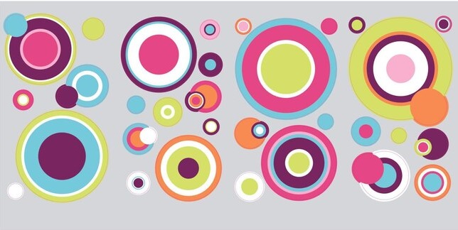 RMK2245SCS Circles Wall Decals