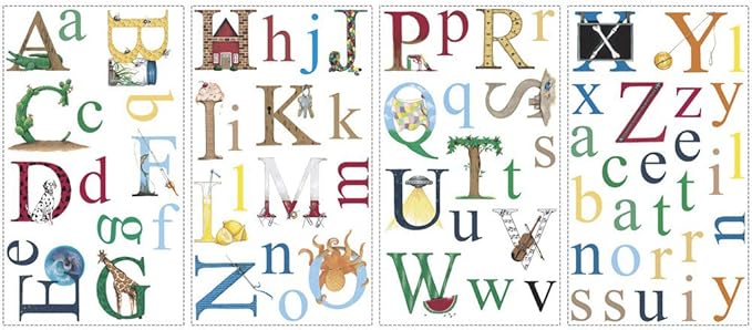 RMK1029SCS Alphabet Wall Decals
