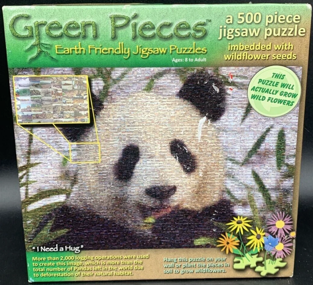 Green Pieces Earth Friendly Jigsaw Puzzle 500 pcs